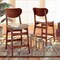 Baxton Studio Katya Mid-Century Modern Grey Fabric and Walnut Brown Finished Wood 2-Piece Counter Stool Set 183-11638-Zoro - alternate 5